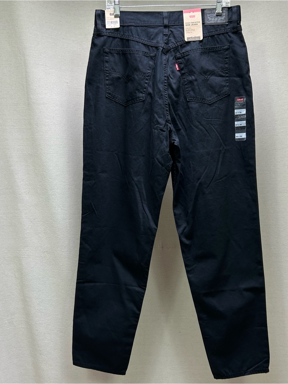 Levi's Black High-Waisted Mom Jeans